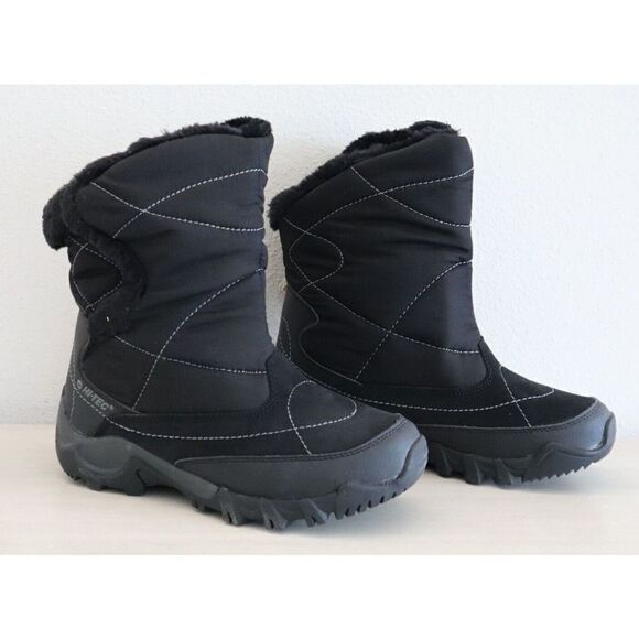 Hi-Tec HS13G Women's Sz 6 Black/Charcoal Abisko 200 WP WOS Faux Fur Lined Boots - Picture 9 of 15